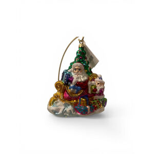 Christopher Radko Trim A Tree-O 00-QVC-1 Santa Sleigh Ornament Poland
